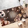 Custom Labubu Mat Personalized Name, Polyester Washable Indoor Entryway Rug, Gift for Christmas, Easter, Thanksgiving Day