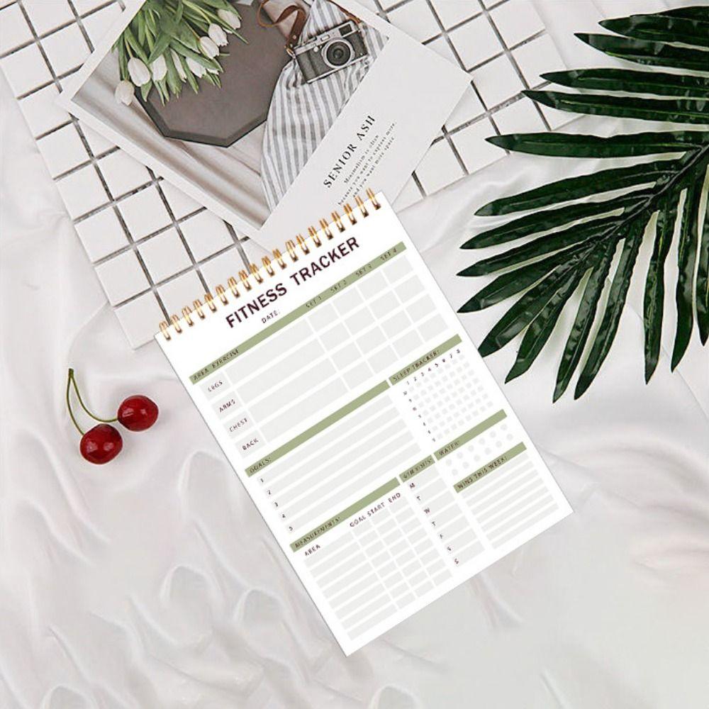 52 Sheets Spiral Fitness Journal Notebooks Portable To Do List Notepad  Women/Men