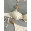 Damen S Sexy Neckholder Rückenfrei Unifarben Bikini-Set