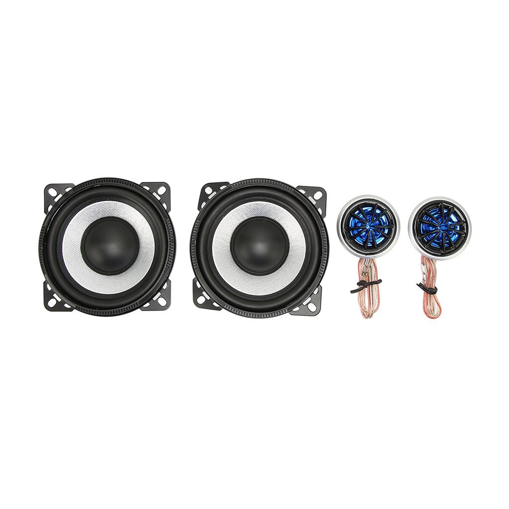 4Pcs Coaxial Car Loudspeaker 120W 4inch Car Tweeter Subwoofer Loudspeaker for Car Truck Stereo Sound System