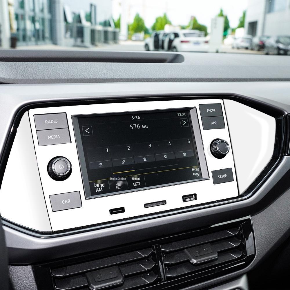 Stainless Steel Interior Trim Strip for 2018-2023 Volkswagen T-Cross Center Console