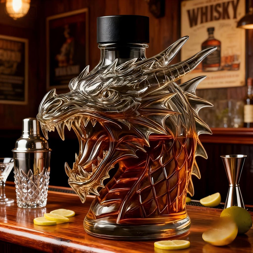 Jedinečně navržená vánoční karafa na víno, s 3D designem, s 10,14uncovou lahví na whisky. Ideální pro domácí dekorace, restaurace, Vánoce