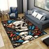 Snake and Skull Carpet Rug for Living Room Bedroom Home Sofa Decoration,Kids Play Non-slip Floor Mat