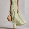 Women Sleeveless Asymmetrical Maxi Dress Layered Overlay Loose Fit Flowy Solid Color Summer Beach Vacation Dress