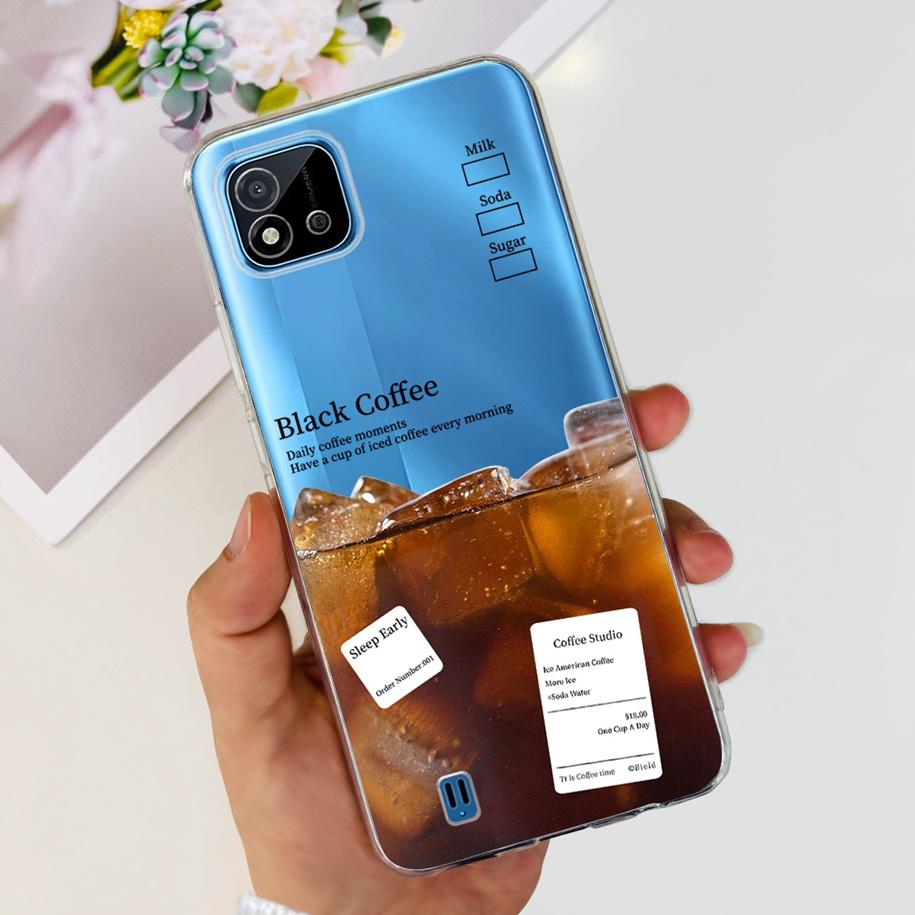 For Cover Realme C11 2021 Case Fashion Marble Love Heart Silicone Soft TPU Phone Back Cover For Realme C11 RMX2185 C20 C20A Capa