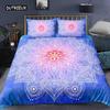 Bohemian 2/3pcs Boho Mandala Bedding Set Twin Queen King Size Comforter Duvet Quilt Cover and Pillowcase Soft Bedclothes