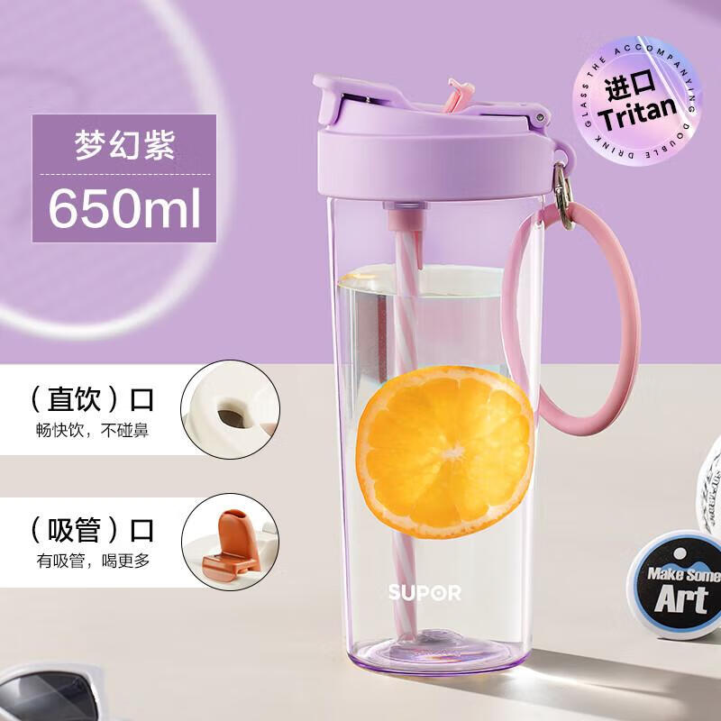 

Supor KCP65JT10 Dual-Drink Portable Glass Bottle