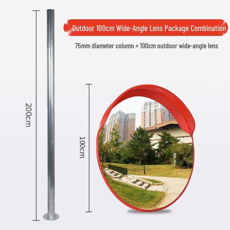 Wide-Angle HD Reflective Traffic & Anti-Theft Convex Mirror for Indoor/Outdoor Use