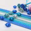Thickened Glitter Powder Handmade Origami Quilling Star Paper Mixed Color Paper Stripes For Kids Children Diy Crafts Paper