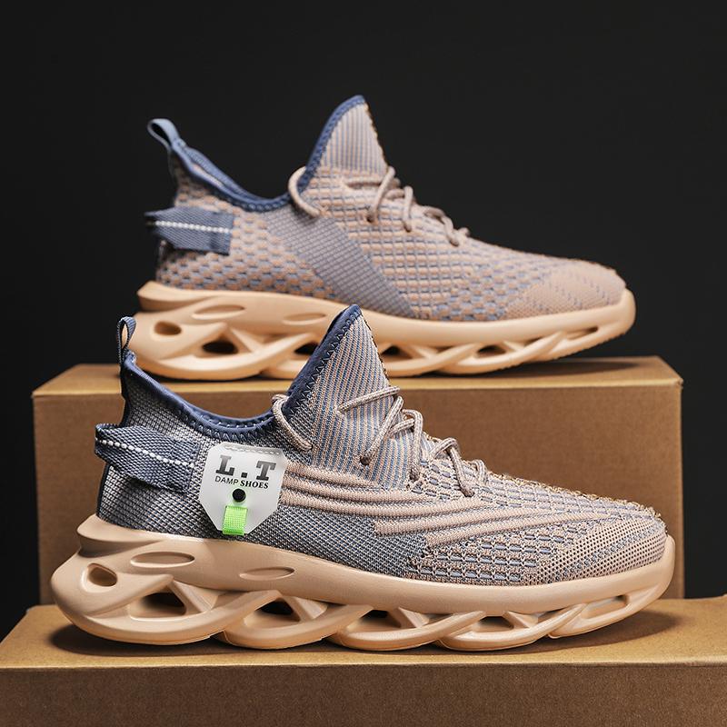 New summer mesh breathable fly-woven sports board shoes kitchen trendy shoes