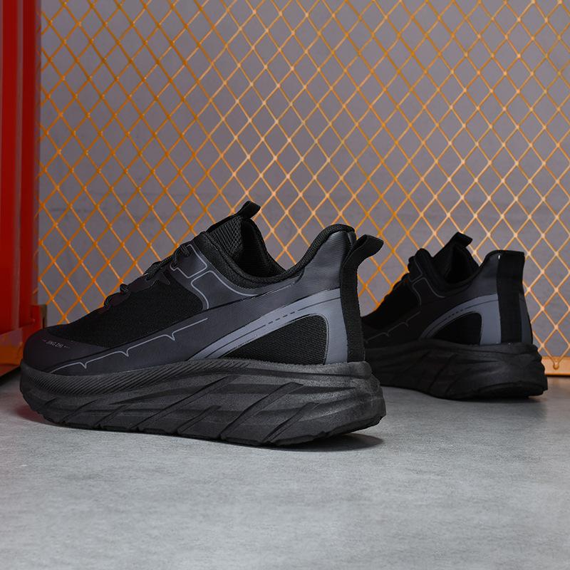 

Casual shoes men s lace-up sneakers low-top non-slip soles men s shoes two-color casual shoes sneakers shoes 45 чёрный