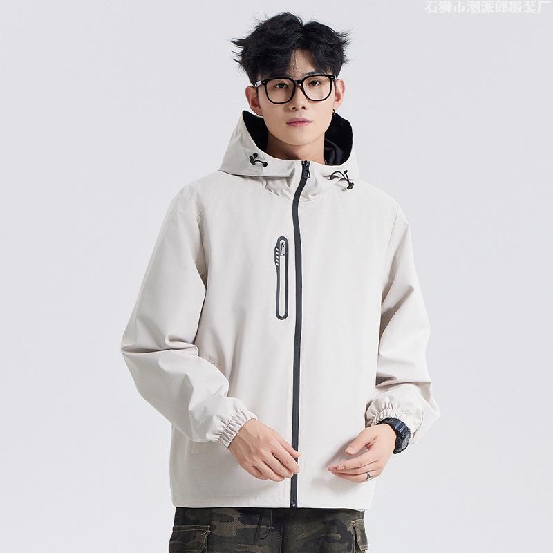 Jacket Jacket New Loose Couple Waterproof Jacket Men's Hooded