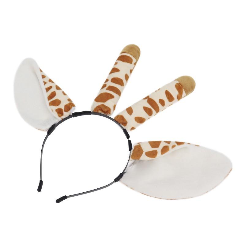 Animal Costume Set Halloween Cosplay Adult Furry Tiger Lion Zebra Giraffe Ears Tail Headband Accessory