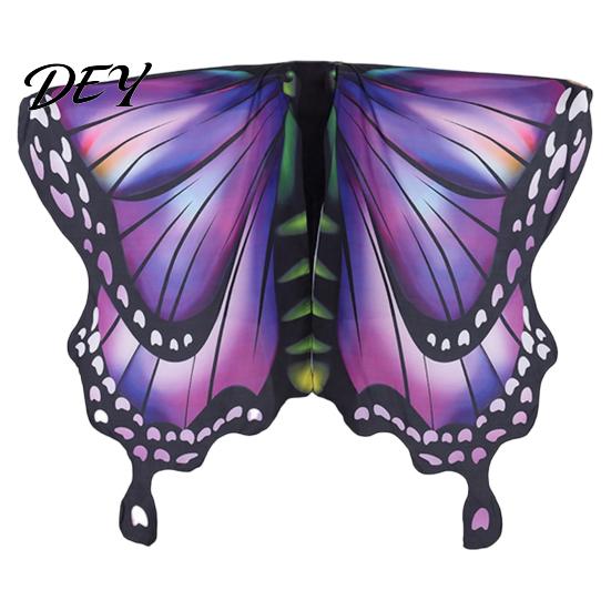 Butterfly Wings Costume Halloween for Women, Adults Fairy Shawl Women Cape Wing Music Festivals, Cosplay Party Theme Photo Prop