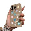 Nice love iPhone11promax mobile phone case is suitable for Apple 11promax fold pattern 11 matte 11.