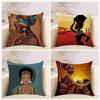 Decorative Tribal African Women Lifestyle Cushion Cover Stylish Linen Pillow Case For Unique Home Decor
