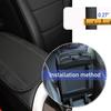 Ziciner Car Center Console Armrest Pad, 12.6X 7.2 Inch PU Leather Waterproof Auto Armrest Seat Box Cover Protector, Universal Car Interior