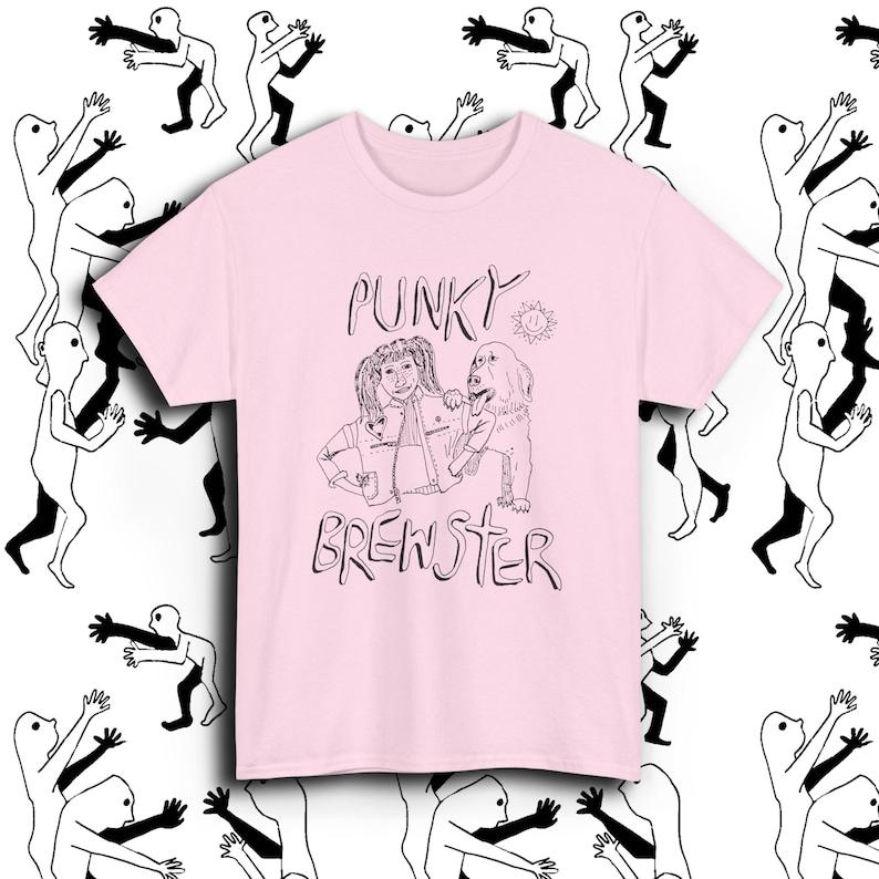 punky brewster and brandon fan art sketch tshirt 130