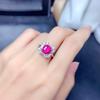 Foydjew 2023 New Trend Luxury Fireworks Cut Pink Topaz Anniversary Gifts Zircon Sets Pendant Necklaces Earrings Rings For Women