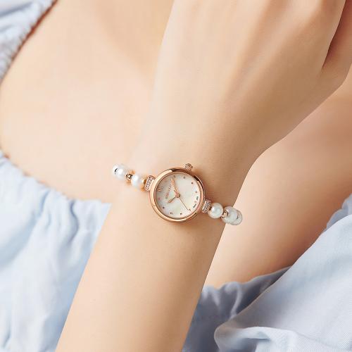 [JULIUS] JULIUS Mother-of-pearl Pearl Women s Wristwatch + Bracelet Gift WSB502 WSB502PWGR