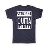 Cadeau T-shirt : Rechtstreeks Uit Tibet Schattige Muurposter Voor Beste Vriend Monnik
