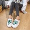 Fashion Smile Pop Winter Indoor Comfortable Plush Slippers Cute Cartoon Turtles Fluffy Cotton Slippers Non-slip Warm Household Slippers