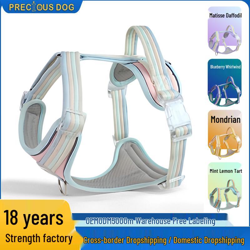 New 2024 No-Pull Dog Walking Harness & Leash Set - Vest Style
