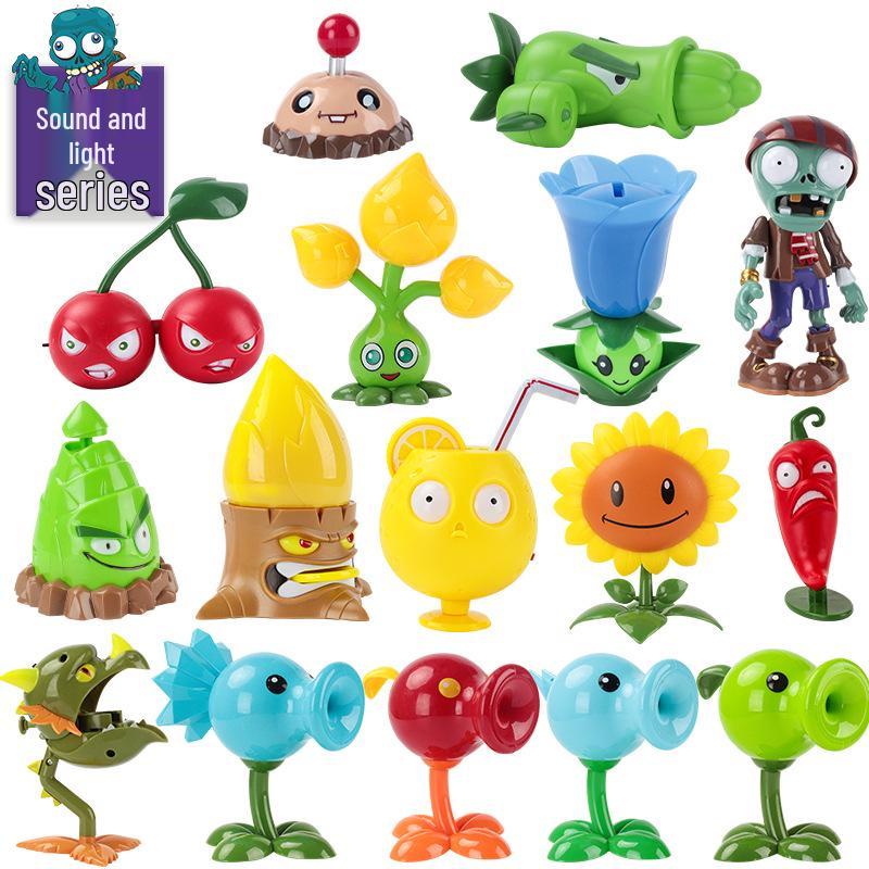 Plants Vs. Zombies Toy Set: Bewitching Mushroom, Fish Hook, Grassland Mine, Flaming Tree, Poison Pea