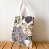 [Kyushu Art] Ukiyo-e Tote Bag, Full Size, Japanese Style, Simple, Edo Period, by Artists (Utagawa Kunisada, Inaba Nosuke, Ichimura Uzaemon)