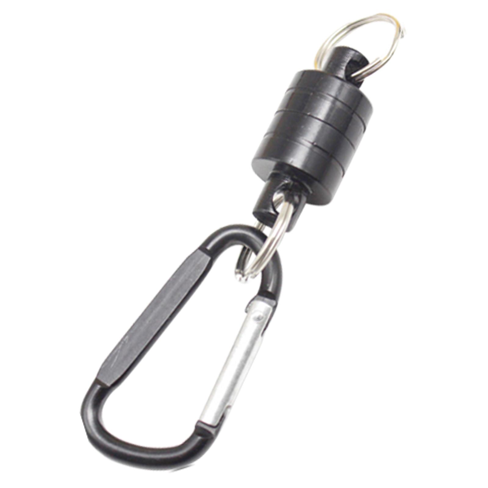 Magnetic Clasps Multi-function Strong Magnetic Mountaineering Buckle Anti-loss Rope Carabiner For Outdoor Fishing black single buckle#1