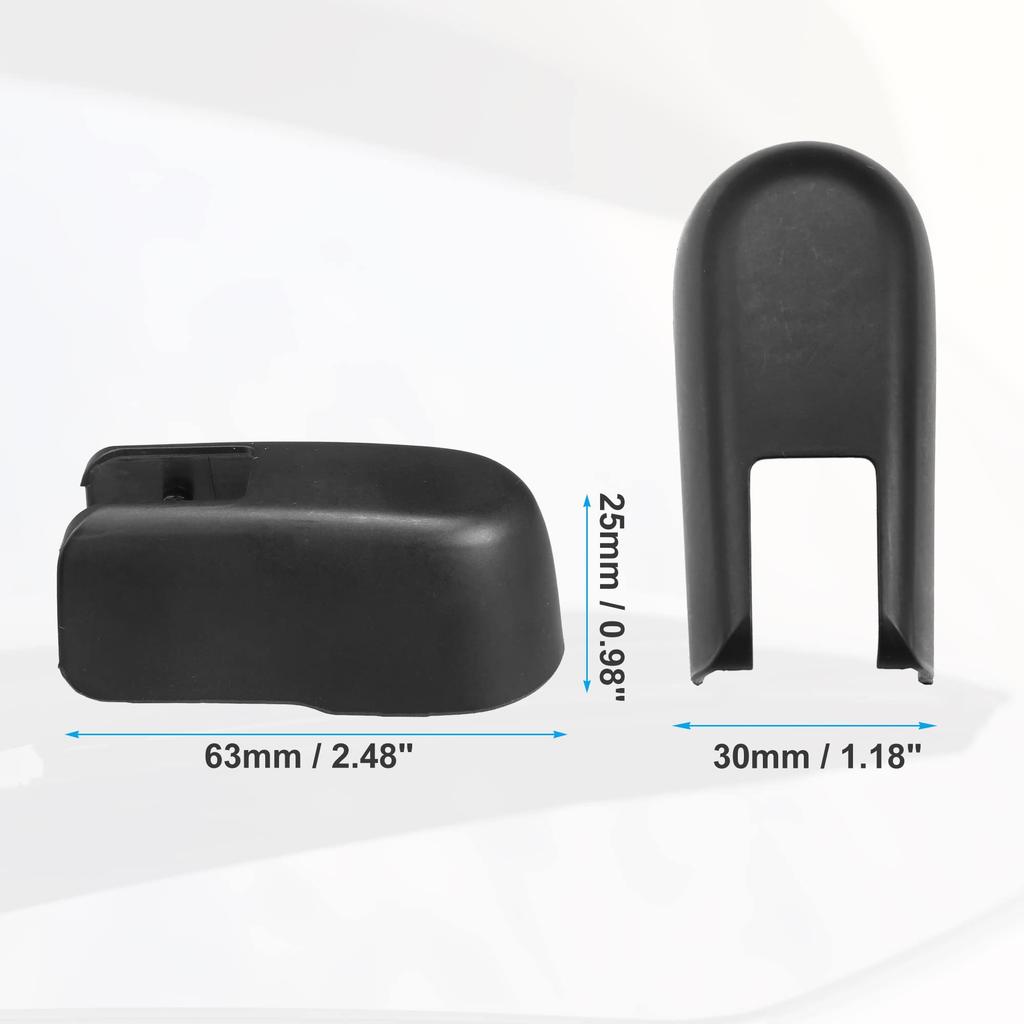 ACROPIX Rear Windshield Glass Wiper Arm Nut Cover Cap for Mitsubishi Compatible with Outlander Black 1pcs