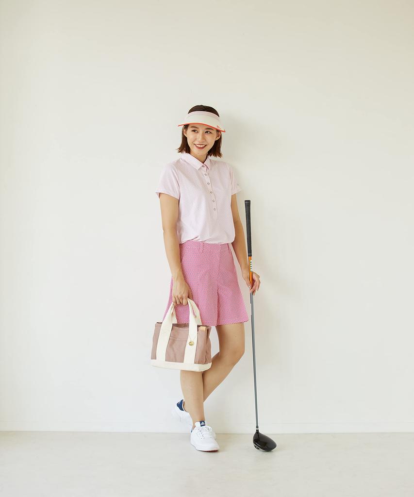 DOT&STRIPE MONOPIA Canvas Divided Mini Tote Bag DS-13959A Women's Pink Free Size