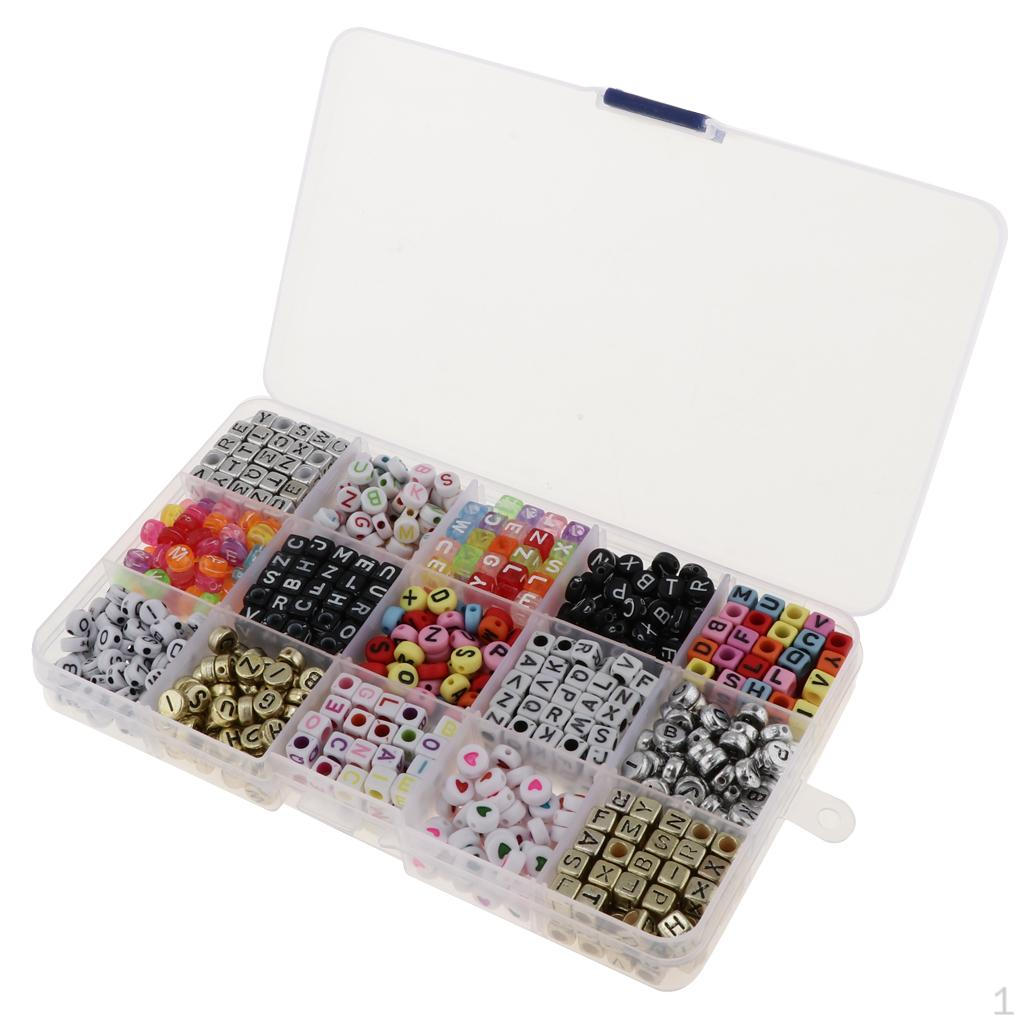 

1100шт разноцветные акриловые бусины для изготовления ювелирных изделий для детей