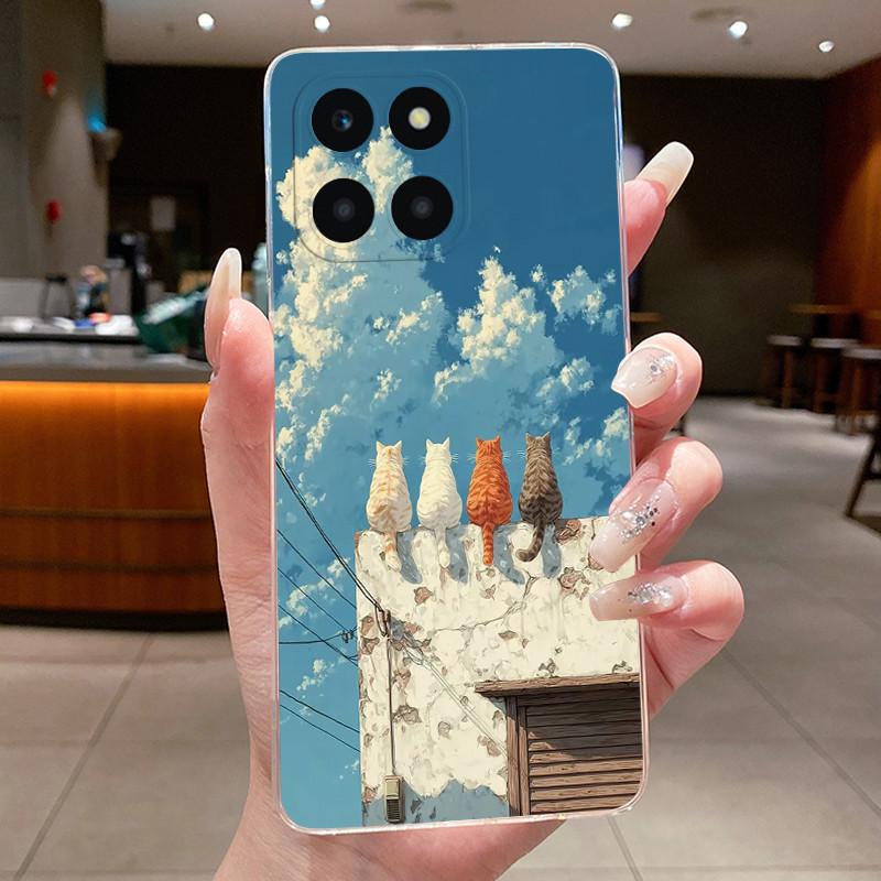 For Honor X6a Case Honor X6b X6C Cute Cartoon Cool Boys Girls Cover Clear Soft Silicone Case Honor X6C X 6 a X6 B HonorX6a Shell