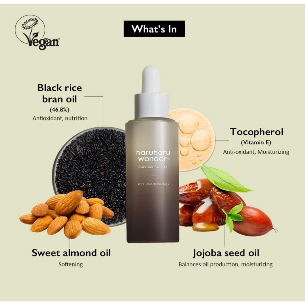 HARUHARU WONDER Black Rice Facial Oil 10ml, 30ml