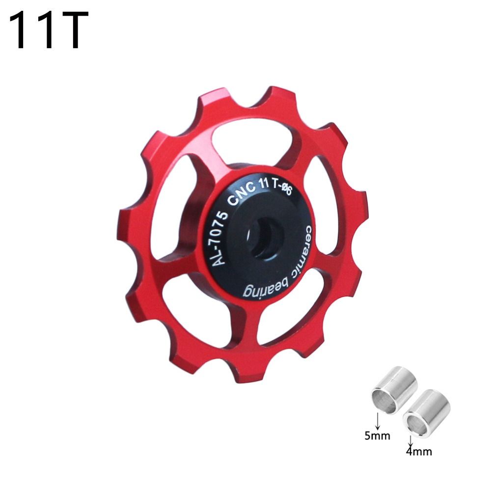 Derailleur Bike Rear Derailleur Bike Jockey Wheel Bicycle Rear Pulley Bike Ceramic Bearing Guide