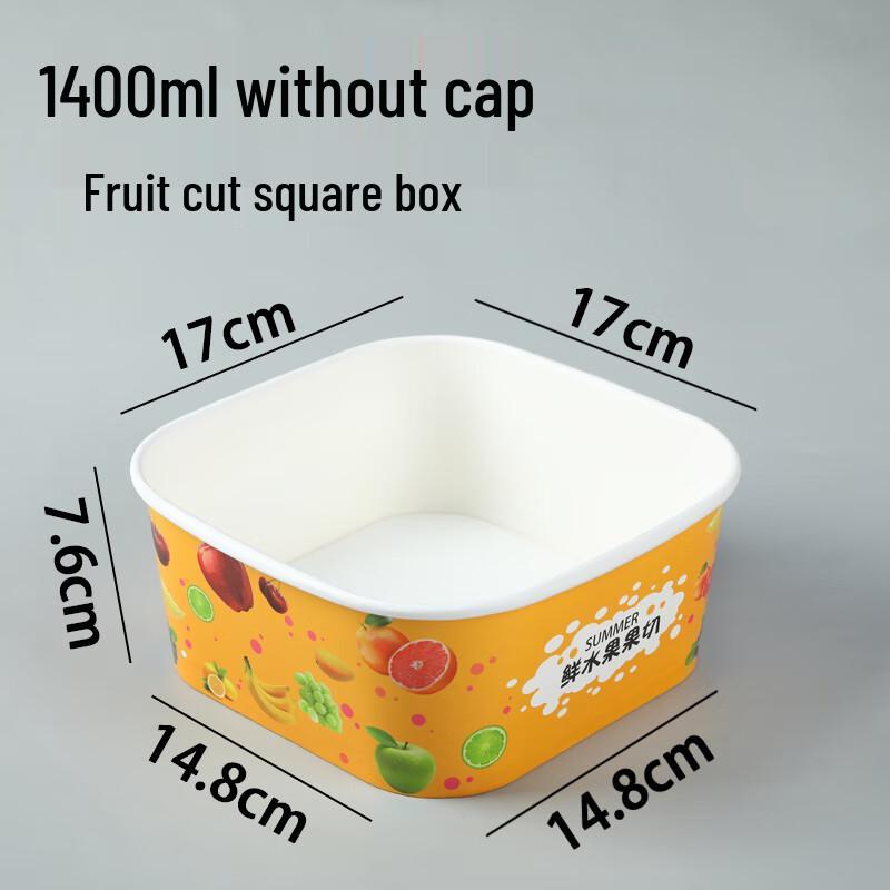 Disposable Fresh Fruit Square Containers