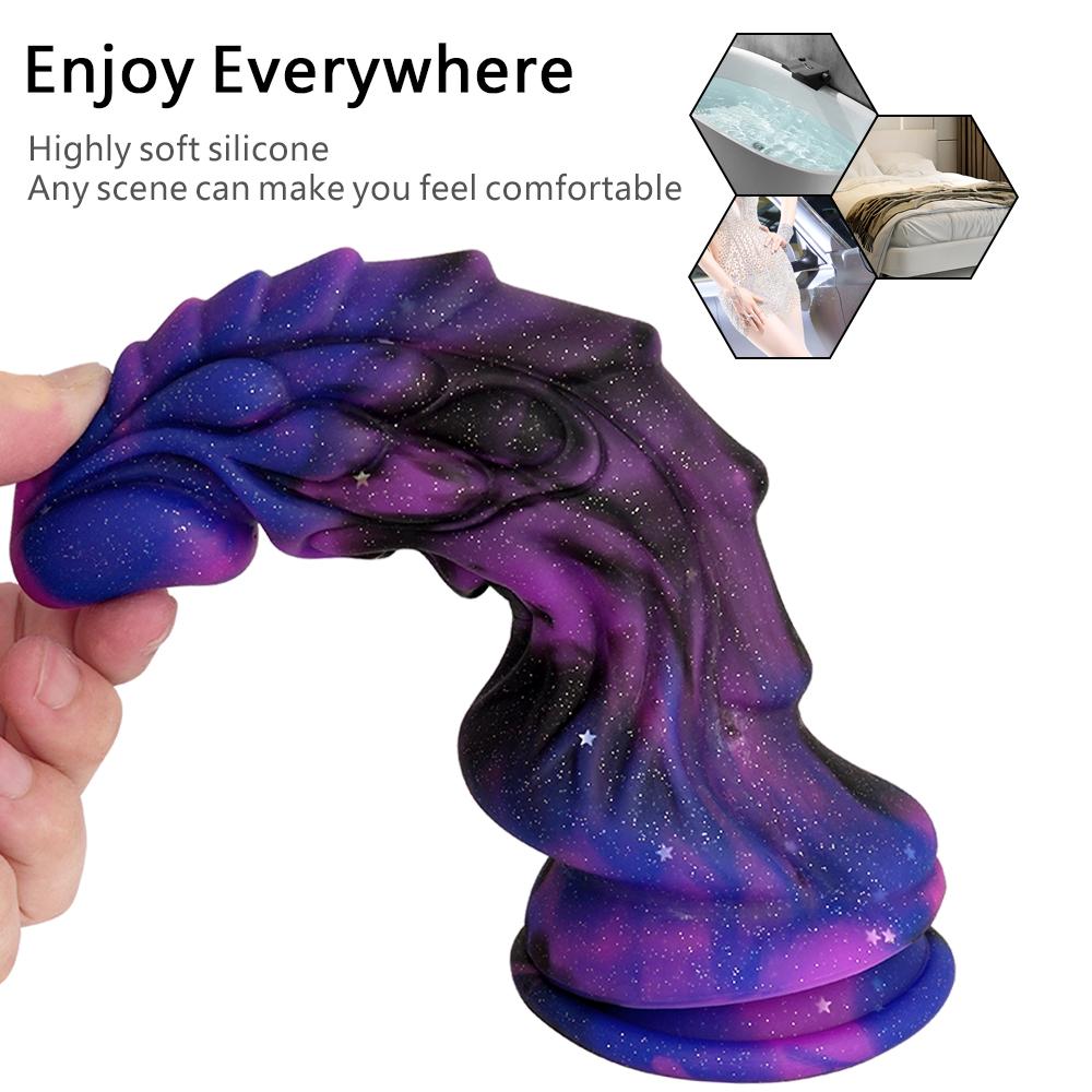 Star Abnormity Simulation Silicone Dildo Thick Long Female Masturbator Anal Plug Expansion Anal Female Sex Toys