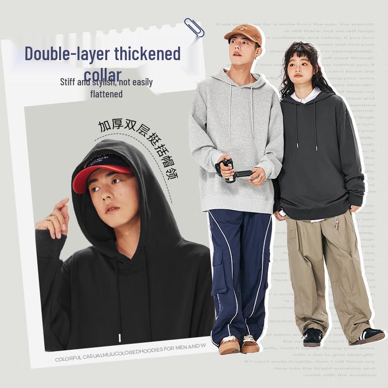 Jeanswest Men's Chinese Style Heavy Cotton Hoodie