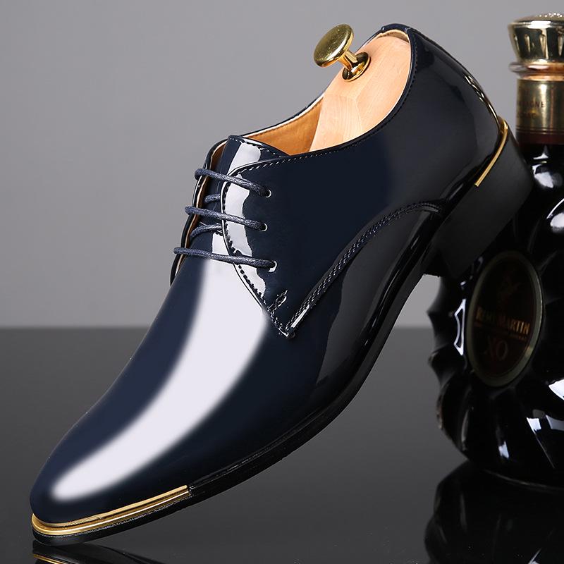 Your Bestfashion Formal Shoes Men Classic Patent Leather Wedding Shoes Men Office Coiffeur Moda Italiana Men Dress Shoes Leather Erkek Ay 657
