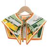 Women Silky Scarf Detachable Collar Vintage Lion Forest Print Shawl Wrap Cape  for Necks Women Scarf Spring