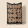 Morandi Color Abstract Art Blanket Coral Fleece Sofa Blanket ins Wind Living Room Bedroom Decorative Blanket Fade-Resistant