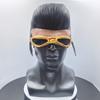 Masque Latex Elvis Rétro Rockabilly Punk avec Lunettes Dorées Masque Intégral pour Cosplay Halloween Carnaval Fête à Thème Accessoires de Costume