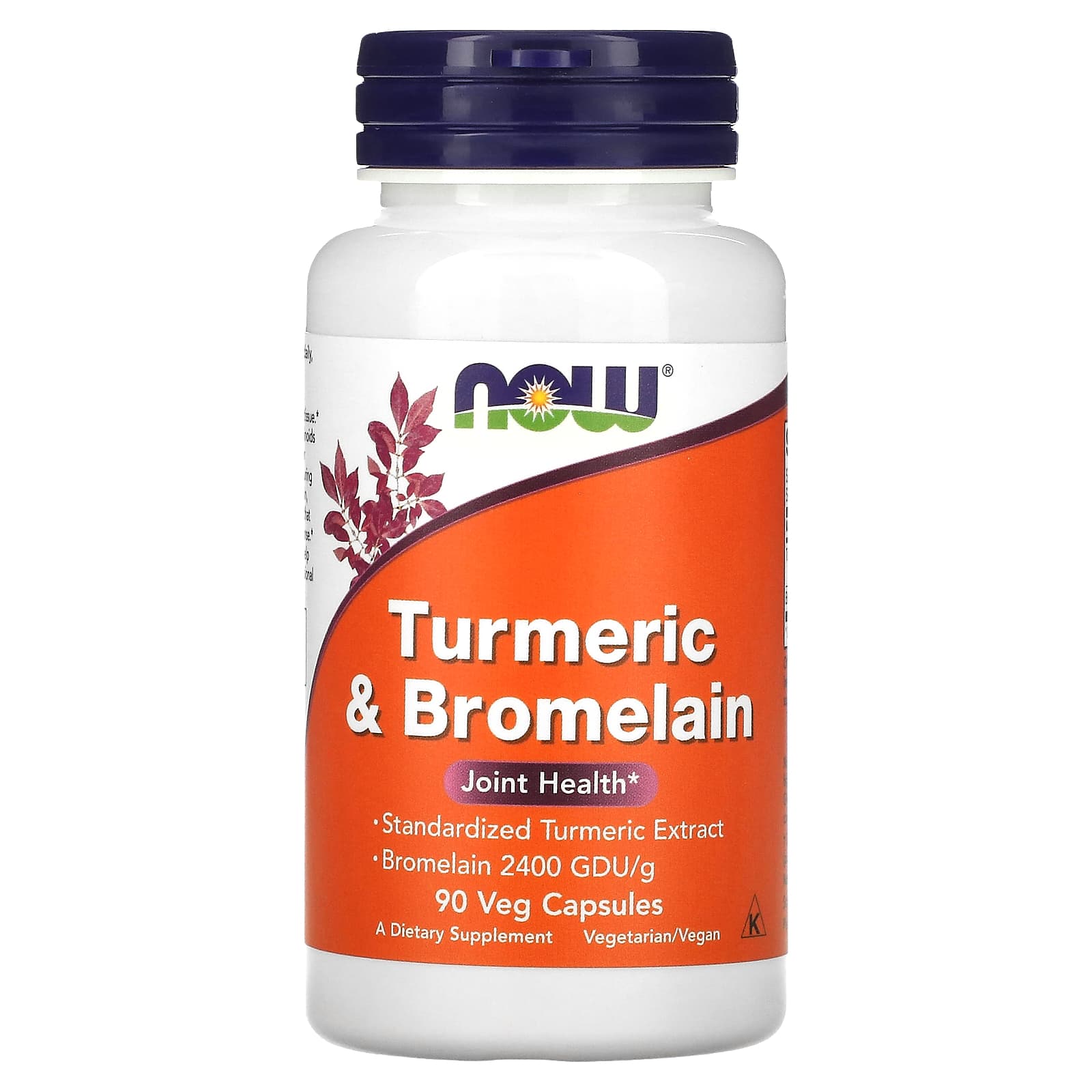 

NOW Foods, Turmeric & Bromelain, 90 Veggie Capsules