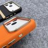 Luxury Luggage Stripe Magnetic Phone Case for iPhone 17 Pro Max 17 Air 16 Pro 15 14 13 Wireless Charging PU Leather Hard Cover