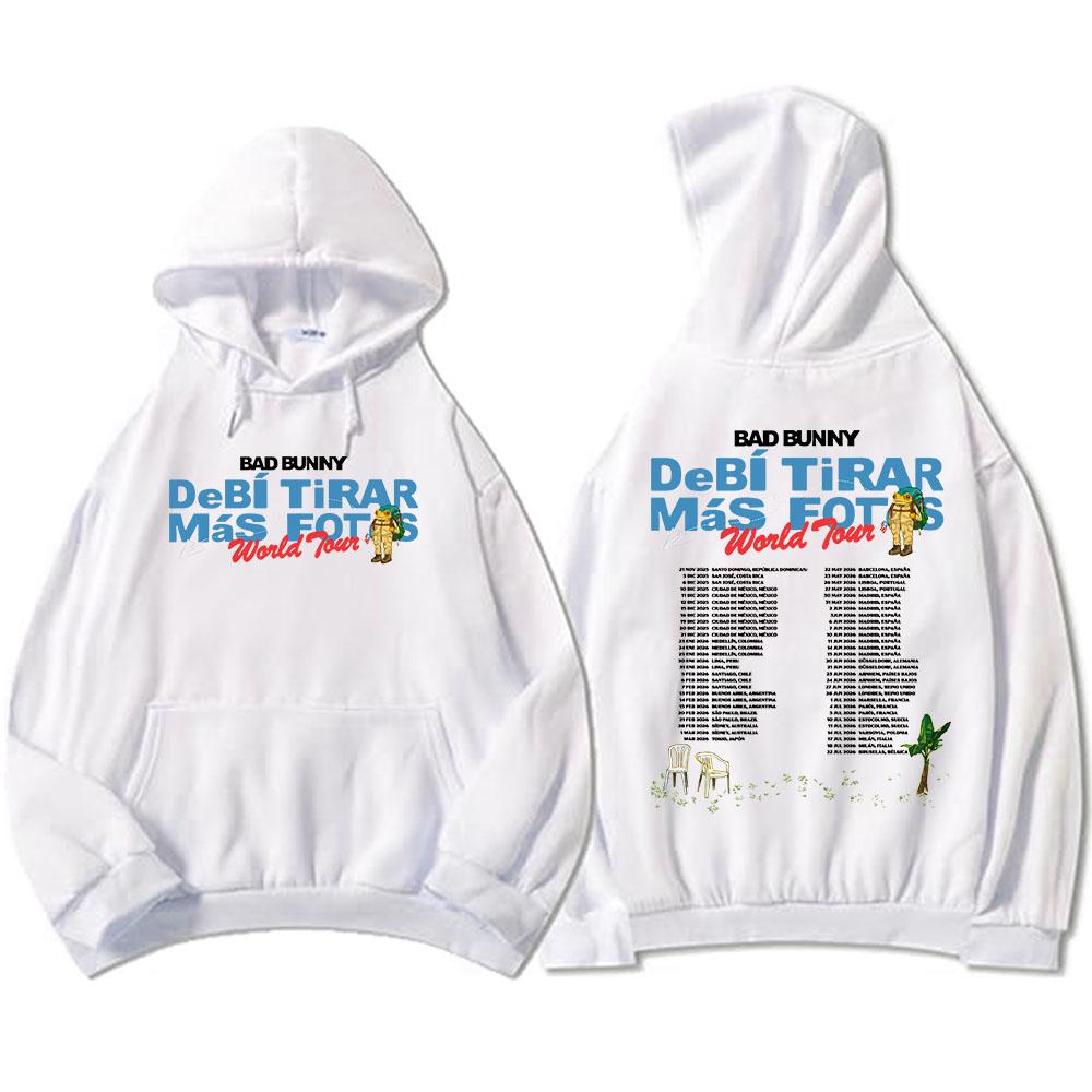 Powinienem był zrobić więcej zdjęć Tour 2026 Bluzy Album DTMF Bad Bunny Nadruk Bluzy Zimowe Polarowe Mężczyźni Kobiety Bluzy Unisex