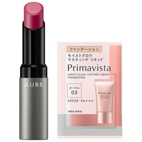 

aube timeless color lip 03 + bonus set lipstick 03 rose 3.8g x 1