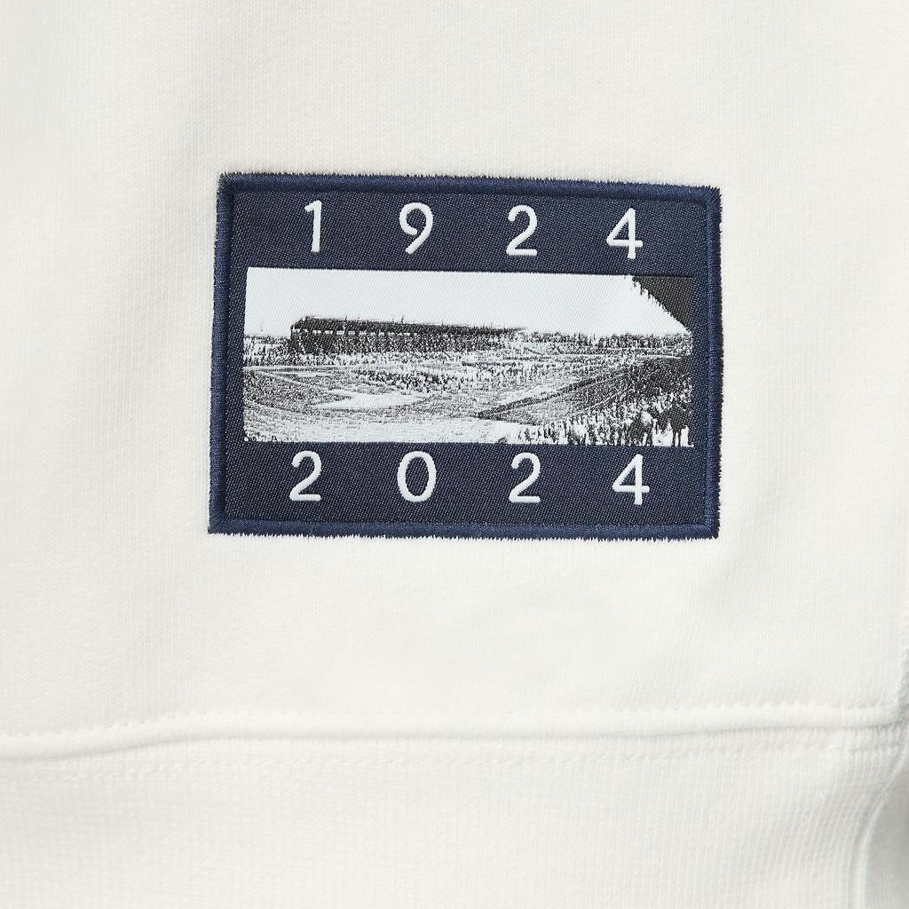 Nike Team USA Solo Swoosh Loose Fit Crewneck Fleece Sweatshirt Men sweatshirt Sail Obsidian FN1136-133