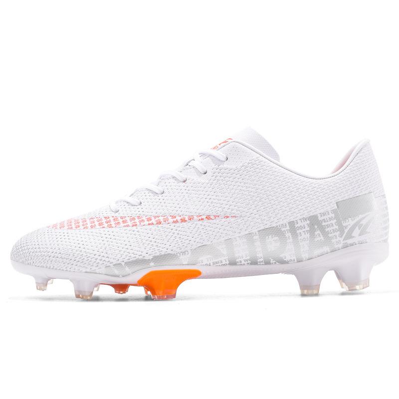 Autumn new printed hard-soled men's and women's long and short nail shoes low-top fashion football shoes grass training shoes