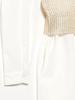 B:MING LIFE STORE by BEAMS Women's Glitter Knit Vest and Shirt Dress Set (Sizes S-M) White/Beige